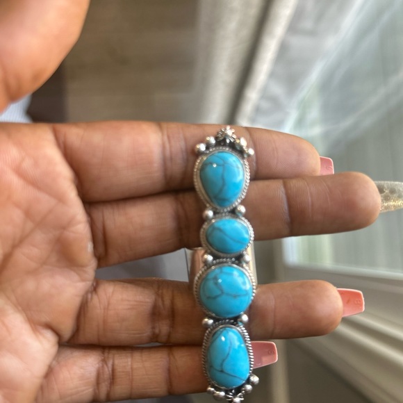 Turquoise ring statement ring - Picture 7 of 9